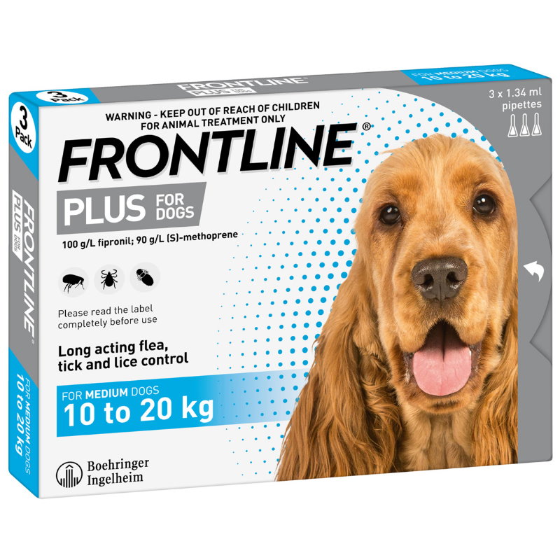 FRONTLINE® Plus for Dogs 10-20kg 犬用蚤不到