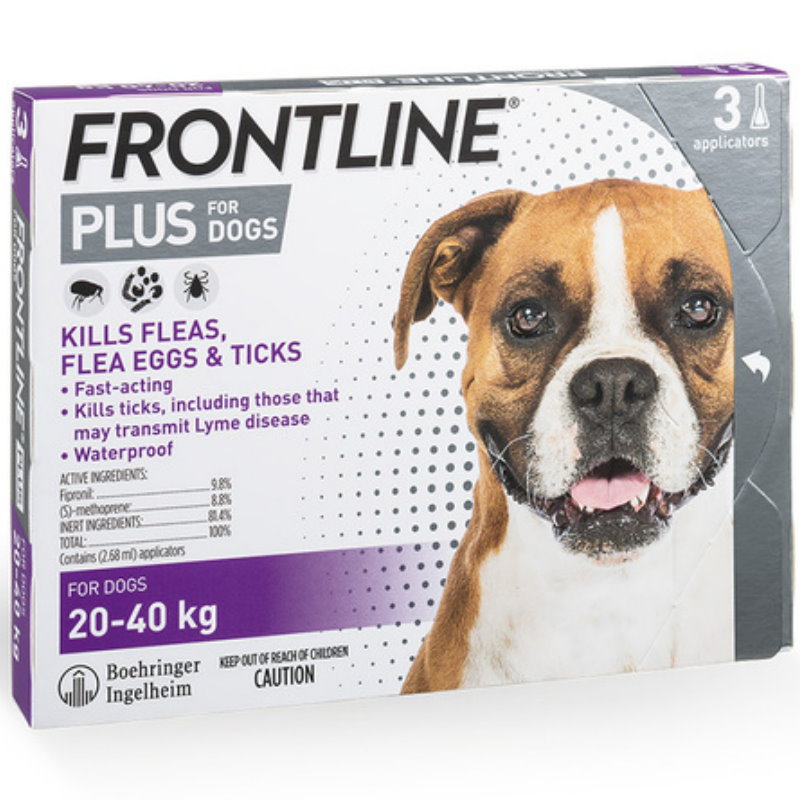 FRONTLINE® Plus for Dogs 20-40kg 犬用蚤不到